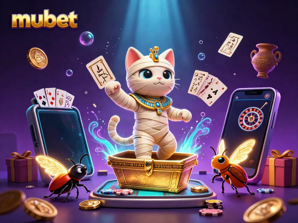 Experience the thrill of mubet as the magical Egyptian mummy cat emerges in a vibrant casino