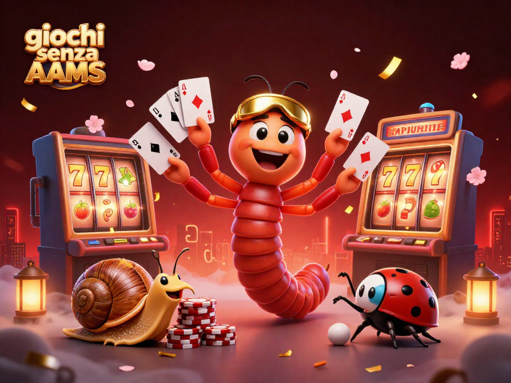 Gioca a giochi senza AAMS con emozionanti slot e dettagli vibranti in un'illustrazione 3D