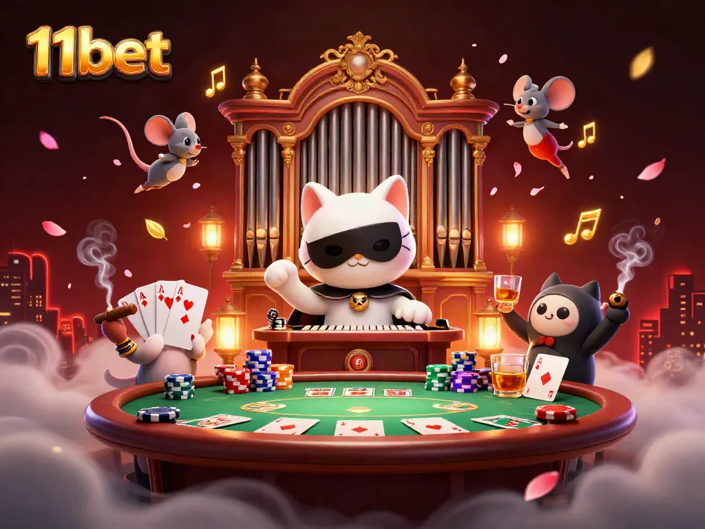 Experience exciting games at 11bet with lively casino action and stunning visuals in this dynamic scene.